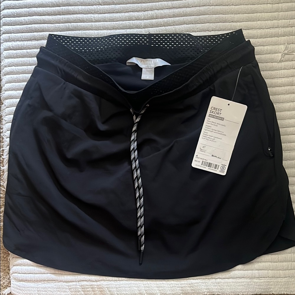 Athleta Black Crest Sport Skort NWT